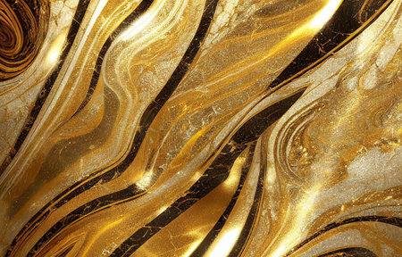 Bright gold marble texture. Abstract background.