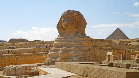 Great Sphinx of Giza. Cairo, Egypt - February 1, 2024.