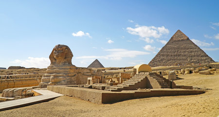 Great Sphinx of Giza. Cairo, Egypt - February 1, 2024.