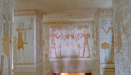 Tomb of Seti II (KV15) in Valley of the Kings, Luxor Egypt