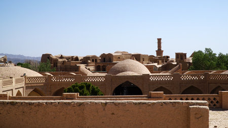 Kharanaq Village (Kharanagh Ardakan Castle) of Yazd, Iranの写真素材