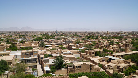 Ancient City of Meybod in Iran. Desert City in Yazd Province.の写真素材