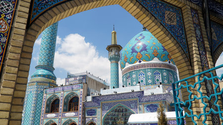 Imamzadeh Saleh Mosque at Tajrish Square, Darband. Tehran, Iran - April 20, 2025.