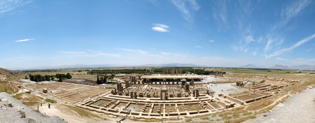 The Ancient City of Persepolis. The Capital of the Achaemenid Empire. Shiraz, Iran - May 5, 2025.のeditorial素材