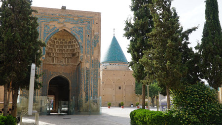 Tomb of Bayazid Bastami and Sheikh Bastami Mosque Complex. Bastam, Iran - May 15, 2025.