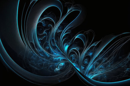 Abstract fractal. Fractal art background for creative design. Decoration for wallpaper, desktop, poster, cover booklet. Print for clothes, t-shirt. Creative illustration for designの写真素材