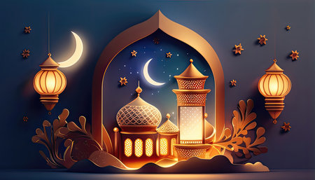 ramadan of celebration background.の素材