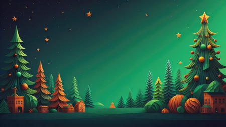 christmas celebration background template illustration. copy space decoration, banner. generative aiの素材