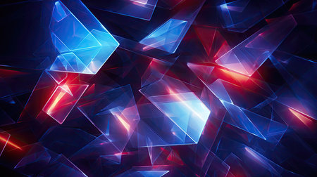 abstract technology neon background template illustration. 3d scene, banner, copy space backgroundの素材