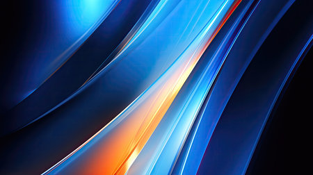 abstract technology neon background template illustration. 3d scene, banner, copy space backgroundの素材