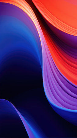 Cloth fabric gradient waves abstract background.の素材