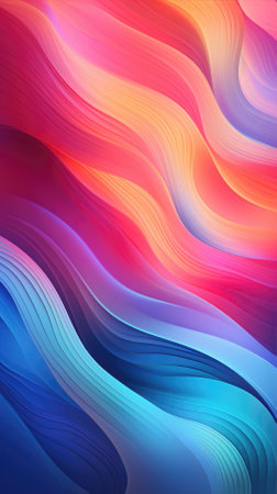 Cloth fabric gradient waves abstract background.の素材
