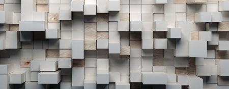 3D cube square top view backgroundの素材