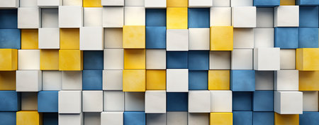 3D cube square top view backgroundの素材