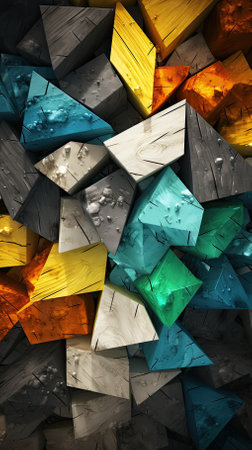 abstract colorful texture top view backgroundの素材