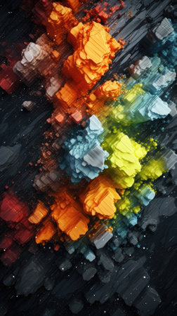 abstract colorful texture top view backgroundの素材