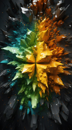 abstract colorful texture top view backgroundの素材