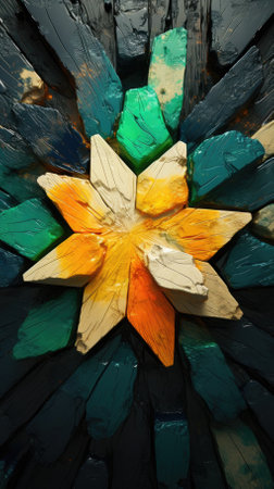 abstract colorful texture top view backgroundの素材