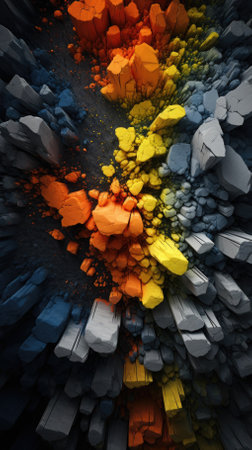 abstract colorful texture top view backgroundの素材