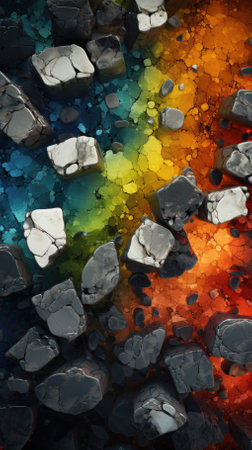 abstract colorful texture top view backgroundの素材