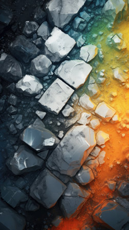 abstract colorful texture top view backgroundの素材