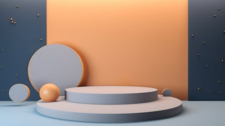 3d minimal scene podium for presentation your product backgroundの素材