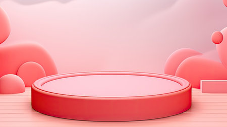 3d minimal scene podium for presentation your product backgroundの素材