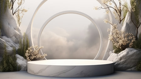 3d minimal scene podium for presentation your product backgroundの素材