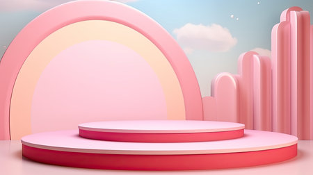 3d minimal scene podium for presentation your product backgroundの素材