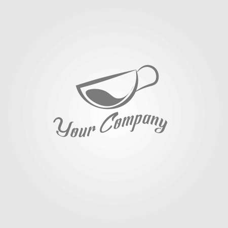 Minimalist coffee logo for cafe and coffee restaurantのイラスト素材