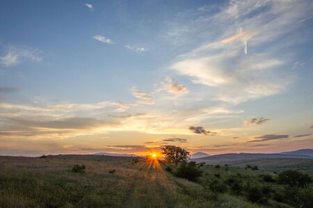 Bulgaria  July 02, 2016 Beautiful sunsetのeditorial素材