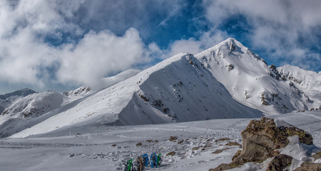 Winter peaksの写真素材