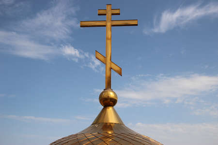 The Russian Orthodox Church. The cross on the domeのeditorial素材