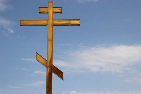 The Russian Orthodox Church. The cross on the domeのeditorial素材