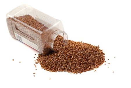 Spices peas of brown colour for use at meal preparation.の写真素材