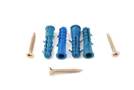 Metal screws and the manual tool for performance of works.