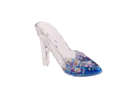 Footwear for socks standing on a white backgroundの写真素材