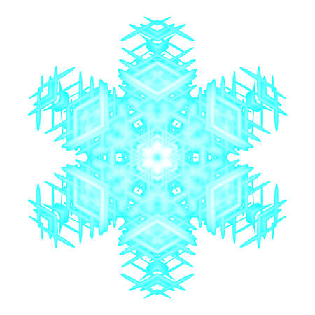 Snow flake useful as decoration, background or wallpaper.の写真素材