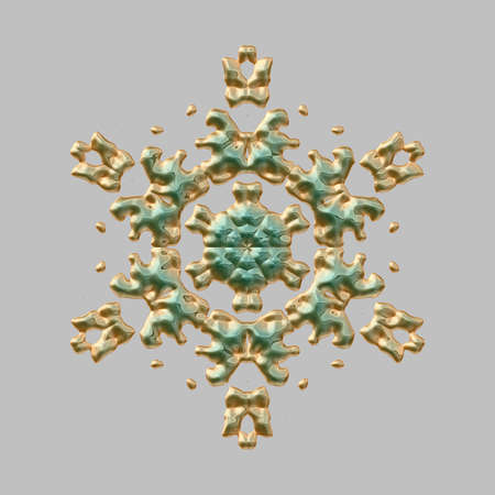 Graphic Snow flake for the background, texture or illustration.の写真素材