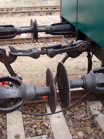 Old train standing in the station from the sirst world war.の写真素材