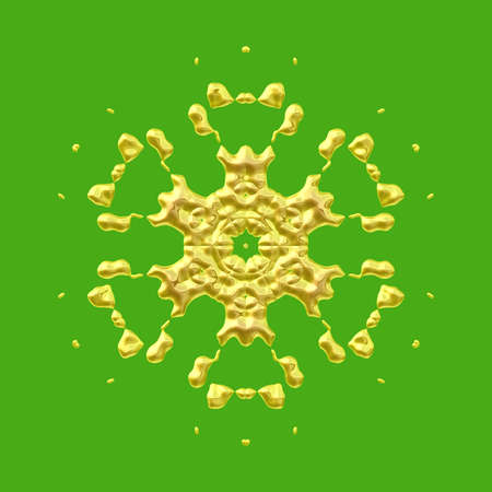 Graphic Snow flake for the background, texture or illustration.の写真素材