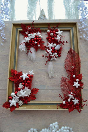 Christmas theme decorations for the winter holidays.の写真素材