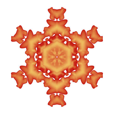 Snow flake useful as decoration, background or wallpaper.の写真素材