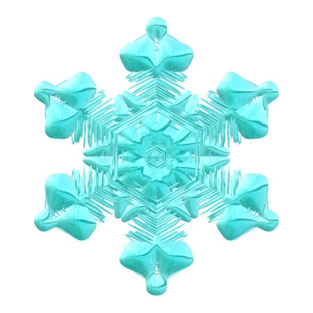 Snow flake useful as decoration, background or wallpaper.の写真素材