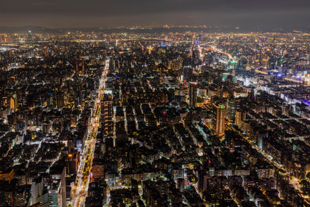 Taipei night view.の写真素材