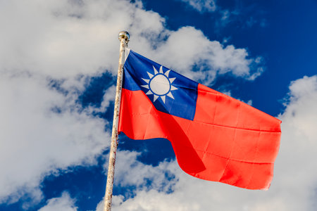 Flag of  Taiwan.の写真素材