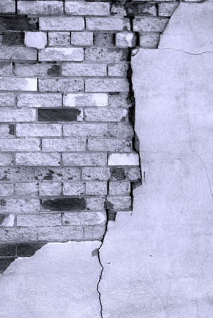 Detail shot of an old brick wall