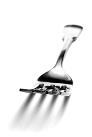 Single Fork Isolated on White Background