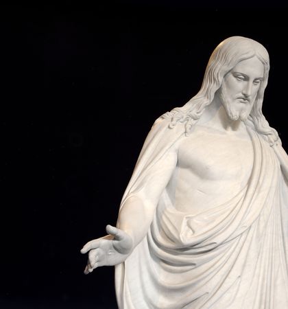 Statue of Jesus Christ with hands outstretchedの写真素材