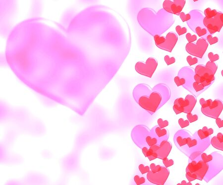 Valentines heart symbolizing giving love to another の写真素材
